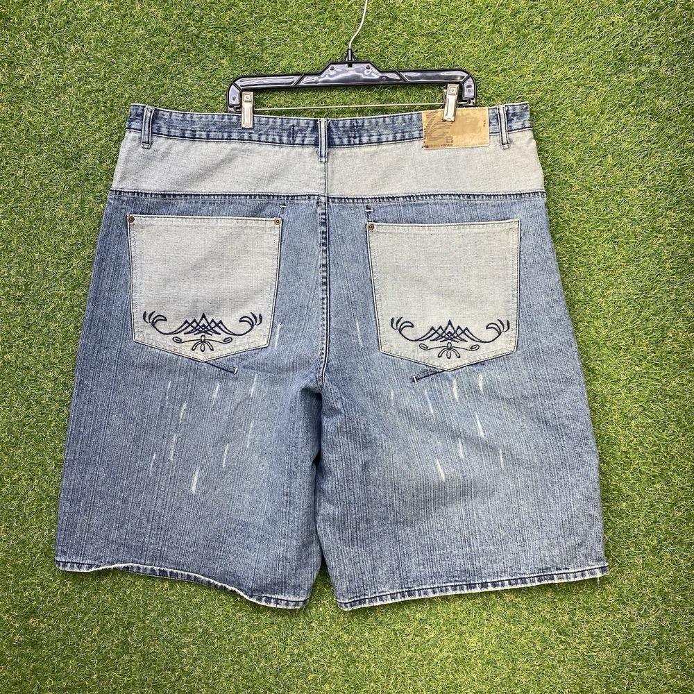 Vintage ECKO Jean Shorts Mens Size 44 44x13* Baggy Y2K 90s Skater JNCO Wide Leg